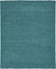 Picture of Unique Loom Solo Solid Shag Collection Modern Plush Deep Aqua Blue Area Rug (8' 0 x 10' 0)