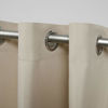 Picture of Exclusive Home Curtains Indoor/Outdoor Solid Cabana Grommet Top Curtain Panel Pair, 54x84, Natural