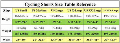 Picture of Bicycle Shorts Men Padded Biker Underwear Bottoms Riding Tights Cycling Pants Asian XXL US XL Red