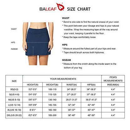 Picture of BALEAF Women's Athletic Skorts Lightweight Active Skirts with Shorts Pockets Running Tennis Golf Workout Sports Deep Pink Size XL