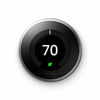 Picture of Google Nest Learning Thermostat - Programmable Smart Thermostat for Home - 3rd Generation Nest Thermostat - Works with Alexa - Stainless Steel