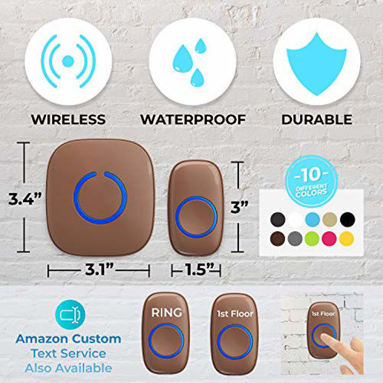 GetUSCart Wireless Doorbell by SadoTech Waterproof Door Bells