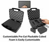 Picture of CASEMATIX 12" Customizable Foam Case for Portable Electronics - Hard Carrying Case with Pre-Diced Foam Interior for Use As Pico Projector Case, Microphone Case, Recorder Case and More