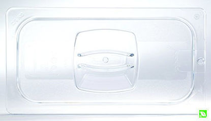 Picture of Rubbermaid Commercial Products Cold Food Standard Lid, 1/9 Size, Clear (FG102P23CLR)