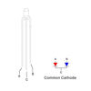 Picture of EDGELEC 100pcs 3mm Red & Blue Lights Bi-Color LED Diodes Common Cathode Clear Round Lens +200pcs Resistors (for DC 6-12V) Included, Bright Bulb Lamps Light Emitting Diode