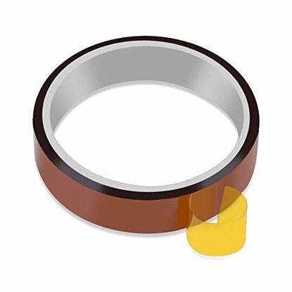 Picture of 12mm X 33m 108ft Heat Tape Heat Resistant Tape Heat Transfer Tape Thermal Tape High Temp Tape High Temperature Tape Heat Tape for Sublimation for Heat Press No Residue 1Roll