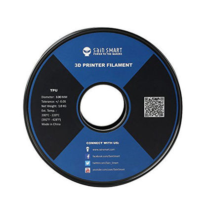 Picture of SainSmart Green Flexible TPU 3D Printing Filament, 1.75 mm, 0.8 kg, Dimensional Accuracy +/- 0.05 mm