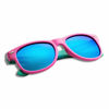 Picture of YAMAZI Kids Polarized Sunglasses Sports Fashion For Boys Girls Toddler Baby And Children (Pink&mint Green | Blue Mirrored Lens, Gray)