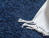 Picture of Unique Loom Solo Solid Shag Collection Modern Plush Navy Blue Round Rug (8' 2 x 8' 2)