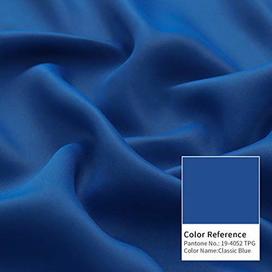 Picture of BGment Blackout Curtains - Grommet Thermal Insulated Room Darkening Bedroom and Living Room Curtain, Set of 2 Panels (42 x 63 Inch, Classic Blue)