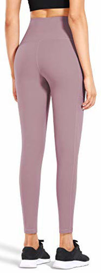 GetUSCart- Fengbay High Waist Yoga Pants, Pocket Yoga Pants Tummy Control  Workout Running 4 Way Stretch Yoga Leggings Lilac