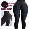 Picture of A AGROSTE Women's High Waist Yoga Pants Tummy Control Workout Ruched Butt Lifting Stretchy Leggings Textured Booty Tights