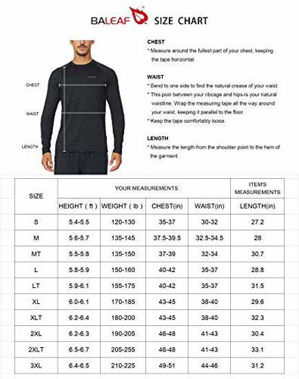 GetUSCart- BALEAF Men's Long Sleeve Running Shirts Athletic Workout T ...