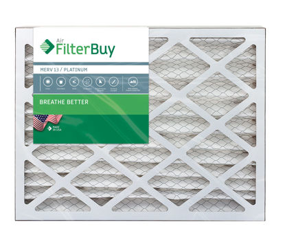 Picture of FilterBuy 20x24x2 MERV 13 Pleated AC Furnace Air Filter, (Pack of 2 Filters), 20x24x2 - Platinum
