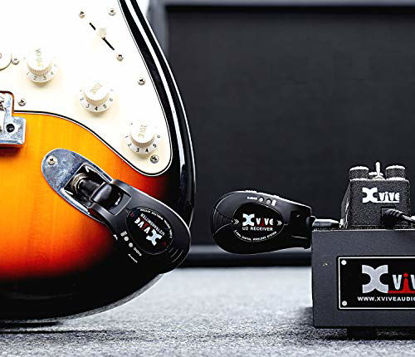 Picture of Xvive U2 Guitar Wireless System Rechargeable 2.4GHz Digital Guitar Wireless Transmitter and Receiver for Electric Guitar Bass Violin Keyboard