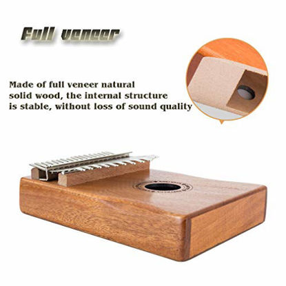 Picture of EASTROCK Kalimba 17 Keys Thumb Piano with Protective Box,Tune Hammer and Study Instruction,Portable Mbira Finger Piano for Beginners(kalimba,thumb piano)