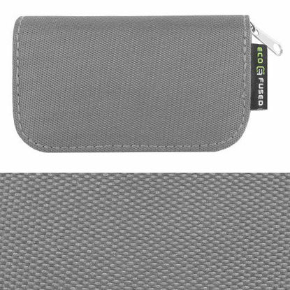 Picture of Memory Card Case - Fits up to 22x SD, SDHC, Micro SD, Mini SD and 4X CF - Holder with 22 Slots (8 Pages) - for Storage and Travel (Grey)
