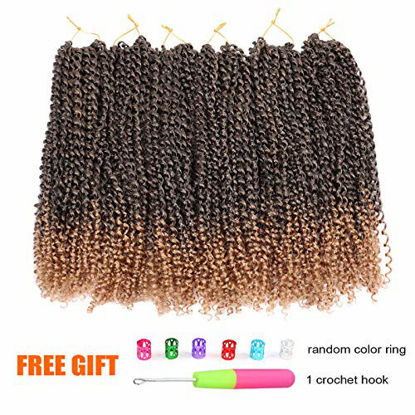 Picture of Dorsanee Passion Twist Hair Water Wave Crochet Braids for Passion Twist Crochet Hair Passion Twist Braiding Hair Hair Extensions (6Packs, 16Inch, T27#)