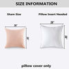 Picture of Home Brilliant Set of 2 Super Soft Large Pillow Cover Striped Corduroy Decorative Euro Throw Pillow Sham Cushion Cover for Couch, 26x26 inch(66cm), Pure White