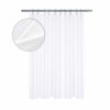 Picture of RV Shower Curtain Waffle Weave 60 x 64 Inches - 230GSM Heavy Fabric, Water Repellent, Washable, White, 60x64