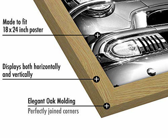 Picture of Americanflat WB1824OAKPC Poster Frame, 18x24, Oak
