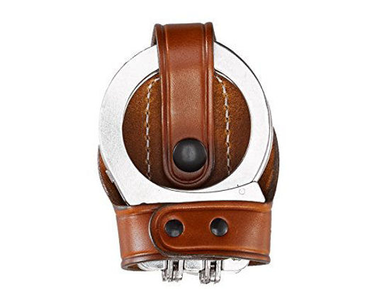 Picture of Aker Leather Products Bikini Handcuff Case, Hinged 603 Bikini Handcuff Case, Hinged, Tan