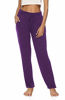 Picture of DIBAOLONG Womens Yoga Pants Wide Leg Comfy Drawstring Loose Straight Lounge Running Workout Legging Purple S