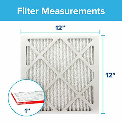 Picture of Filtrete 23.5x23.5x1, AC Furnace Air Filter, MPR 1000, Micro Allergen Defense, 6-Pack (exact dimensions 23.188 x 23.188 x 0.81)