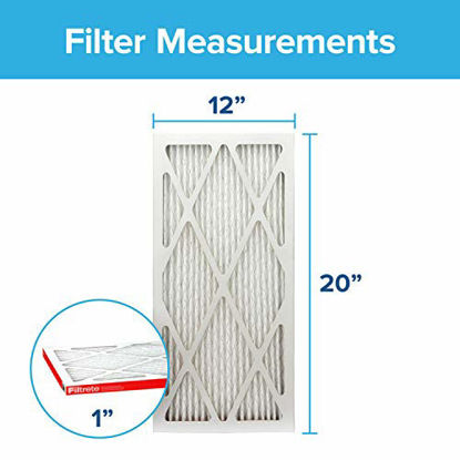 Picture of Filtrete 14x24x1, AC Furnace Air Filter, MPR 1000, Micro Allergen Defense, 6-Pack (exact dimensions 13.81 x 23.81 x 0.81)
