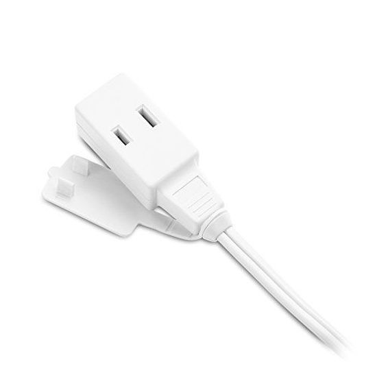 GetUSCart Cable Matters 2Pack 16 AWG 2 Prong Extension Cord (3 Outlet