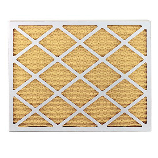 Picture of FilterBuy 17.5x23.5x1 MERV 11 Pleated AC Furnace Air Filter, (Pack of 2 Filters), 17.5x23.5x1 - Gold
