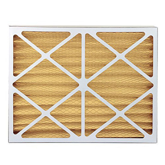 Picture of FilterBuy 17.5x23.5x4 MERV 11 Pleated AC Furnace Air Filter, (Pack of 2 Filters), 17.5x23.5x4 - Gold