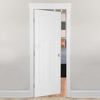 Picture of Amazon Basics Bedroom/Bathroom Door Knob With Lock, Coastal, Satin Nickel