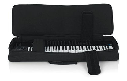 Picture of Gator Cases Padded Keyboard Gig Bag; Fits Slim Line 61 Note Keyboards (GKB-61 SLIM)