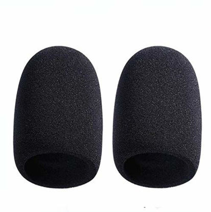 Picture of 2PCS NT1-A NTK Microphone Pop Filter Mic Foam Windscreen Cover Compatible for Rode NT1-A, NT2-A, NTK, K2 Rode Podcaster