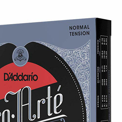 Picture of D'Addario EJ45TT ProArte DynaCore Classical Guitar Strings, Titanium Trebles, Normal Tension, 3 Sets