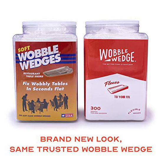 Leveling Shims For Tables/Chairs 12 Soft Plastic Clear Wobble Wedges 