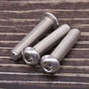 Picture of 1/4-20 x 1" Button Head Socket Cap Bolts Screws, 304 Stainless Steel 18-8, Allen Hex Drive, Bright Finish, Fully Machine Thread, Pack of 100
