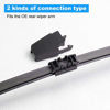 Picture of Rear Wiper Blade,ASLAM 13G Rear Windshield Wiper Blades Type-E for Original Equipment Replacement,Exact Fit(Pack of 2)