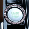 Picture of LivTee 2 PCS Crystal Rhinestone Car Engine Start Stop Decoration Ring, Bling car Accessories, Push to Start Button, Key Ignition & Knob Bling Ring, Pink