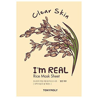 Picture of TONYMOLY I'm Real Rice Sheet Mask, 10 Count