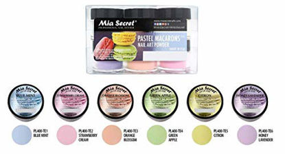 Picture of Mia Secret Pastel Macarons Nail Art Powder 6 pc Set