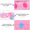 Picture of Spa Headband - 6 Pack Bow Hair Band Women Facial Makeup Head Band Soft Coral Fleece Head Wraps For Shower Washing Face