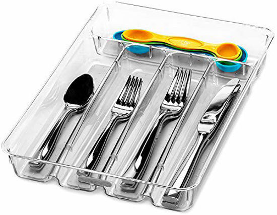 Granite BPA-Free VALUE COLLECTION madesmart Value Mini Silverware Tray Kitchen Cutlery and Flatware Organizer |Easy to Clean 5-Compartments
