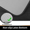 Picture of Yimobra Memory Foam Bath Mat Large Size 36.2 x 24 Inches, Soft and Comfortable, Super Water Absorption, Non-Slip, Thick, Machine Wash, Easier to Dry for Bathroom Floor Rug, Black