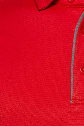 Picture of Under Armour Men's Tech Golf Polo , Red (600)/Graphite , Medium