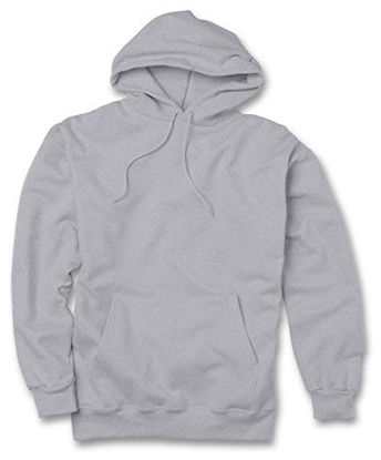 Picture of Hanes mens 9.7 oz. Ultimate Cotton 90/10 Pullover Hood(F170)-Oxford Gray-S
