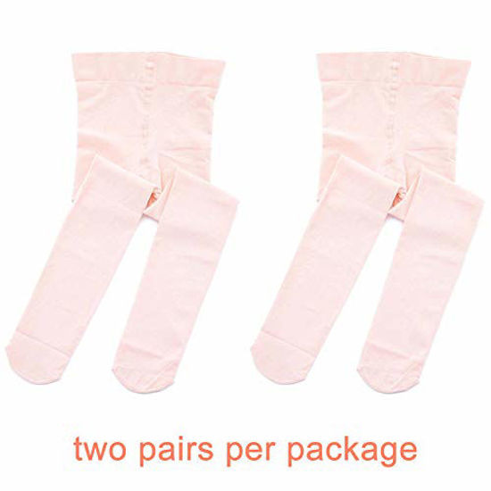 Picture of STELLE Girls' Ultra Soft Pro Dance Tight/Ballet Footed Tight (Toddler/Little Kid/Big Kid), 2-BP, M