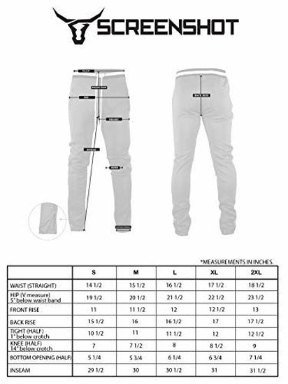 GetUSCart- SCREENSHOTBRAND-S41700 Mens Hip Hop Premium Slim Fit Track ...