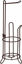 Picture of Simple Houseware Bathroom Toilet Tissue Paper Roll Storage Holder Stand, Bronze